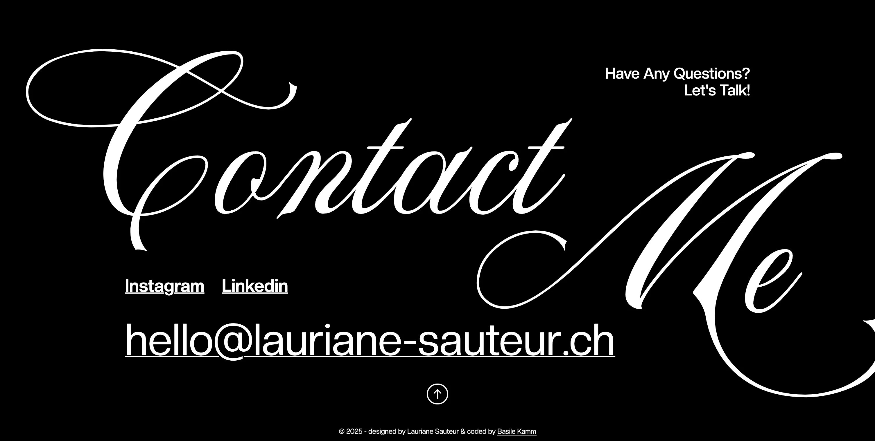 Screen of Lauriane's portfolio